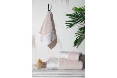 LION 3-PIECE TOWEL SET (30X50+50X90+70X140) POWDER