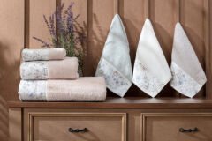 LION 3-PIECE TOWEL SET (30X50+50X90+70X140) POWDER