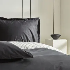 Karaca Home Cool Touch Stripe Çift Kişilik Nevresim Takımı Siyah