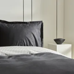 Karaca Home Cool Touch Stripe Çift Kişilik Nevresim Takımı Siyah