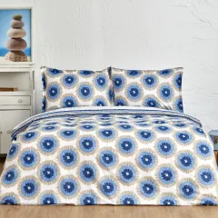 Nautica Home Ocean %100 Pamuk Çift Kişilik Nevresim Takımı Mavi