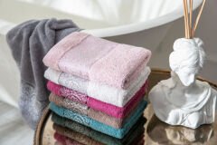 PAINTED BORDERED 6-PIECE ASsorted TOWEL 30X50CM