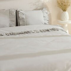 Karaca Home Viento %100 Pamuk Çift Kişilik Nevresim Takımı Gri