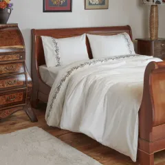 Karaca Home Belen Çift Kişilik Nevresim Takımı Nakışlı Beyaz