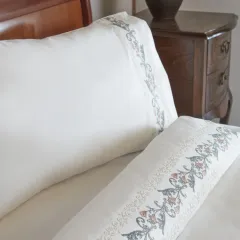 Karaca Home Belen Çift Kişilik Nevresim Takımı Nakışlı Beyaz