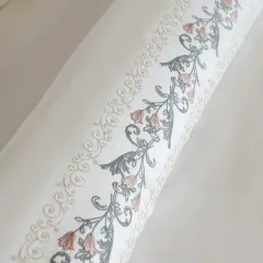 Karaca Home Belen Çift Kişilik Nevresim Takımı Nakışlı Beyaz