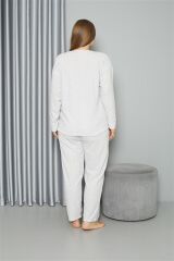 Akbeniz Welsoft Polar Kadın Büyük Beden Pijama Takımı 808050