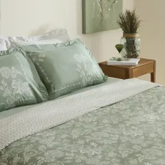 Karaca Home Haven %100 Pamuk Çift Kişilik Nevresim Takımı Koyu Mint