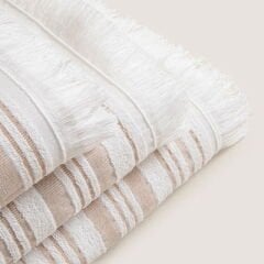Deep Face Towel 50x90 cm White/Beige