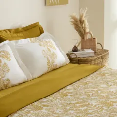 Karaca Home Orla %100 Pamuk Çift Kişilik Nevresim Takımı Sarı