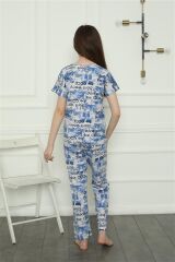 Akbeniz Kız Çocuk Penye Pijama Takım 20397