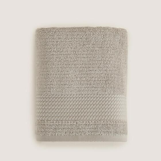 Eva Cotton Face Towel 50x90 Cm Light Gray