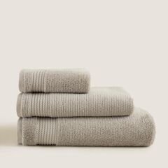 Eva Cotton Face Towel 50x90 Cm Light Gray