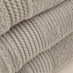 Eva Cotton Face Towel 50x90 Cm Light Gray