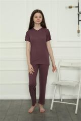 Akbeniz Kız Çocuk Penye Pijama Takım 20399