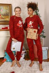 Akbeniz Welsoft Kadın Polar Sevgili Kombini Pijama Takımı 50125 Tek Takım Fiyatıdır