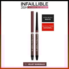 Loreal Paris Infaillable Jel Göz Kalemi No 12 Velvet Bordeaux