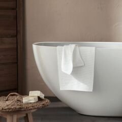 Lydia Face Towel 50x90 Cm White