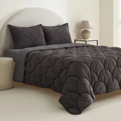 Karaca Home Cowrie Çift Kişiilk Luxury Comfort Set Antrasit