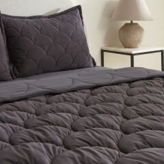 Karaca Home Cowrie Çift Kişiilk Luxury Comfort Set Antrasit