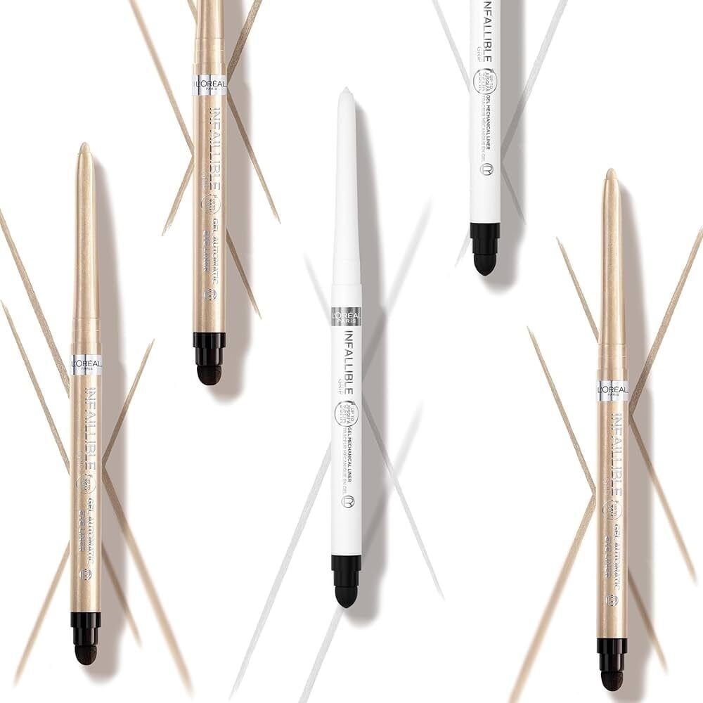 L’Oréal Paris Telescopic Maskara - Siyah + Infaillible Automatic Jel Göz Kalemi - Kahverengi Makyaj Seti