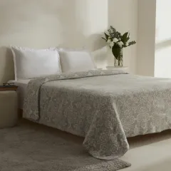 Karaca Home Elvira Tek Kişilik Akrilik Battaniye Açık Gri