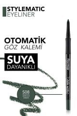 Asansörlü suya dayanıklı göz kalemi | Renk: S08 SERIOUS GREEN