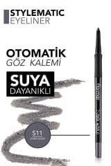 Asansörlü suya dayanıklı göz kalemi | Renk: S11 DARK SILVER