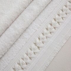 Branda Yüz Havlusu 50x90 Cm Ekru