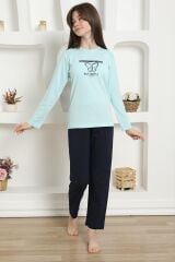Akbeniz Kız Çocuk Penye Pijama Takım 20421