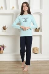Akbeniz Kız Çocuk Penye Pijama Takım 20421