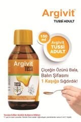 it Argivit Tussi Adult ( C vitamini ve Çinko ) Şurup 150 ml 2’li Paket