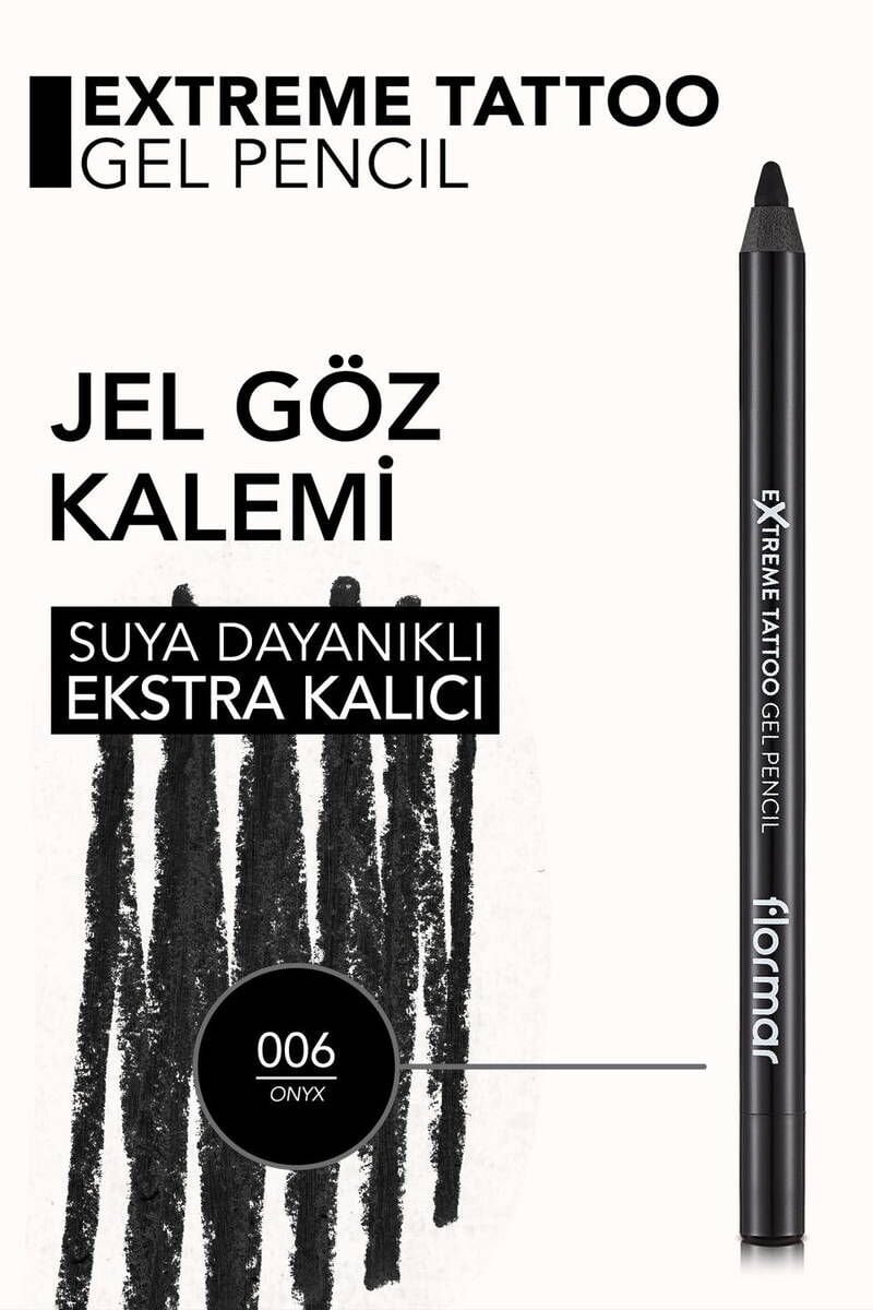 Jel dokulu kalıcı göz kalemi | 1.2 G Renk: 006 ONYX