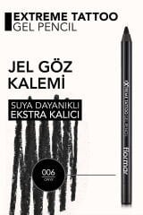 Jel dokulu kalıcı göz kalemi | 1.2 G Renk: 006 ONYX