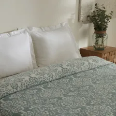 Karaca Home Elvira Çift Kişilik Akrilik Battaniye Koyu Mint