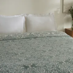 Karaca Home Elvira Çift Kişilik Akrilik Battaniye Koyu Mint