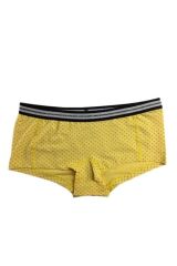 Dijital Baskılı Desenli Sarı Kadın Boxer S