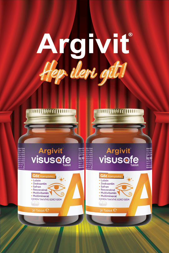 Argivit Visusafe 30 Tablet 2'li Paket - Göz Kompleks (Lutein, Zeaksantin, Safran, Resveratrol, Multivitamin Ve Multimineral