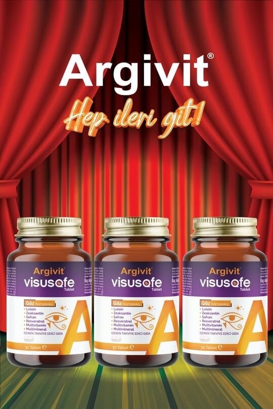 Argivit Argivit Visusafe 30 Tablet 3’lü Paket - Göz Kompleks (Lutein, Zeaksantin, Safran, Resveratrol, Multivitamin Ve Multimineral)