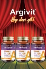Argivit Argivit Visusafe 30 Tablet 3’lü Paket - Göz Kompleks (Lutein, Zeaksantin, Safran, Resveratrol, Multivitamin Ve Multimineral)