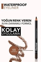 Suya dayanıklı mat göz kalemi | 1.14 G Renk: 105 WARM BROWN