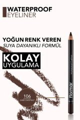 Suya dayanıklı mat göz kalemi | 1.14 G Renk: 106 DARK CHESTNUT