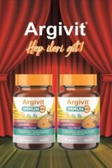Argivit Argivit Immun C Tablet 2’li Paket ( Kara Mürver, C Vitamini, Çinko, Kuersetin, Laktoferrin, Üzüm ) 30 Tablet