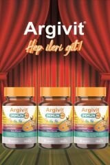 Argivit Argivit Immun C Tablet 3’lü Paket ( Kara Mürver, C Vitamini, Çinko, Kuersetin, Laktoferrin, Üzüm ) 30 Tablet