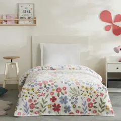 Karaca Home Young Flores Tek Kişilik Battaniye