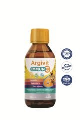 Argivit Immun C Şurup ( Kara Mürver, C Vitamini, Çinko, Kuersetin, Laktoferrin, Üzüm ) 150 ml - Karışık Meyve Aromalı