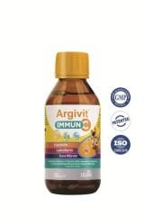 Argivit Argivit Immun C Şurup 2’li Paket ( Kara Mürver, C Vitamini, Çinko, Kuersetin, Laktoferrin, Üzüm ) 150 ml - Karışık Meyve Aromalı