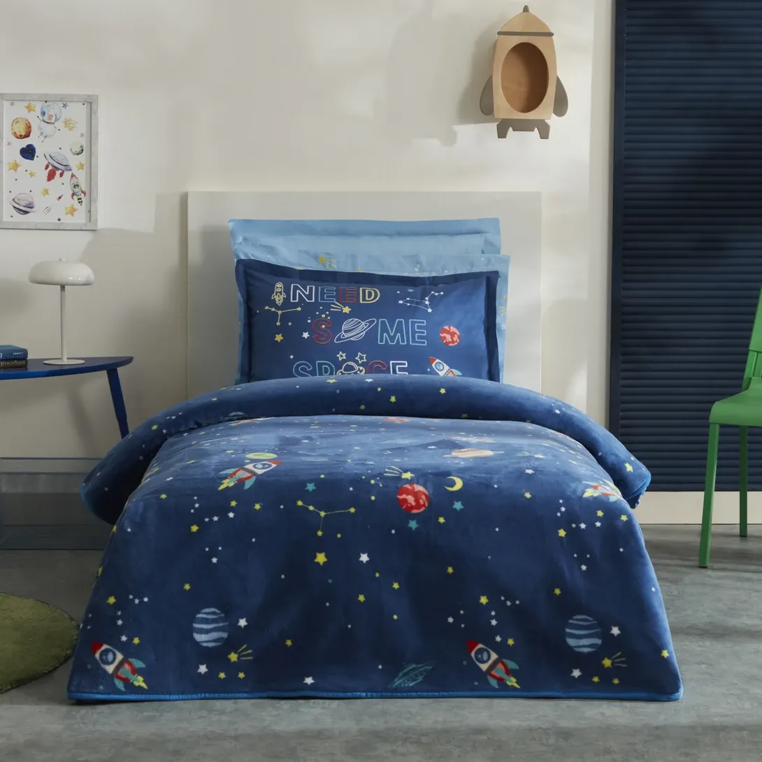 Karaca Home Young Space Tek Kişilik Battaniye