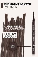 Yoğun mat likit göz kalemi | 1 ML Renk: 002 BROWN