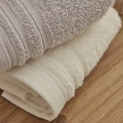 Karaca Home Karin 4-Piece Face Towel Set White-Grey